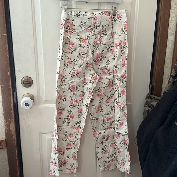 BILLABONG BACK AT IT FLORAL LINEN PANTS: WHITE: NWT: SZ 31 - Picture 7 of 7